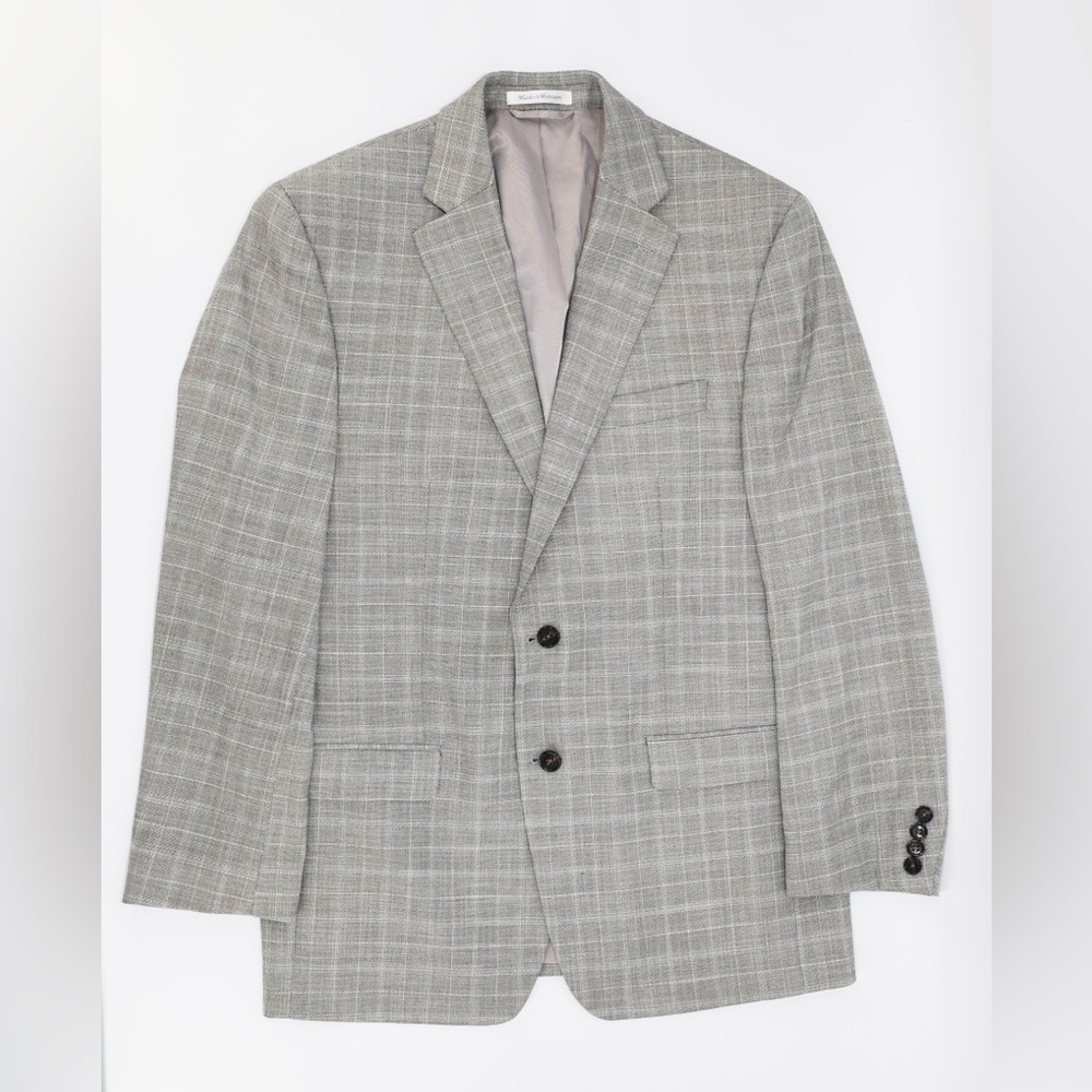Lauren Ralph Lauren Men’s Gray Plaid Sport Coat Blazer Size 42R Classic